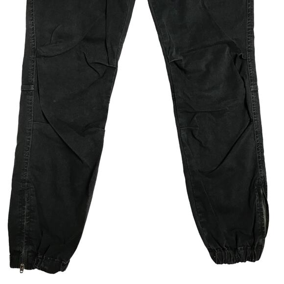 Nili Lotan Cropped Military Jogger Ankle Zipper Carbon Charcoal Black Pants 2 - Picture 5 of 13